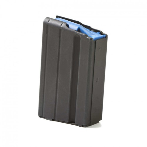 AR-15 6.5/.264 STAINLESS 10 ROUND GRENDEL MAGAZINE - MARLUBE BLACK, BLUE FOLLOWER