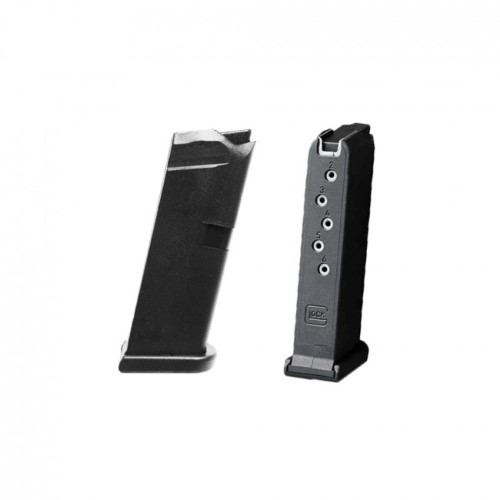 GLOCK MODEL 43 MAGAZINE - BLACK, 9MM, 6 RD, BULK