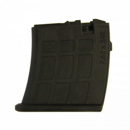 7.62X54R (5)RD BLACK POLYMER MAGAZINE