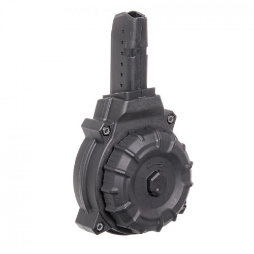 AR-15 9MM GLK STYLE 50 RD DRUM BLACK MAG