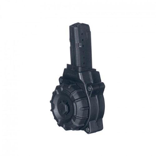 AR-15 9MM GLK MAG 30RD DRUM BLACK POLY