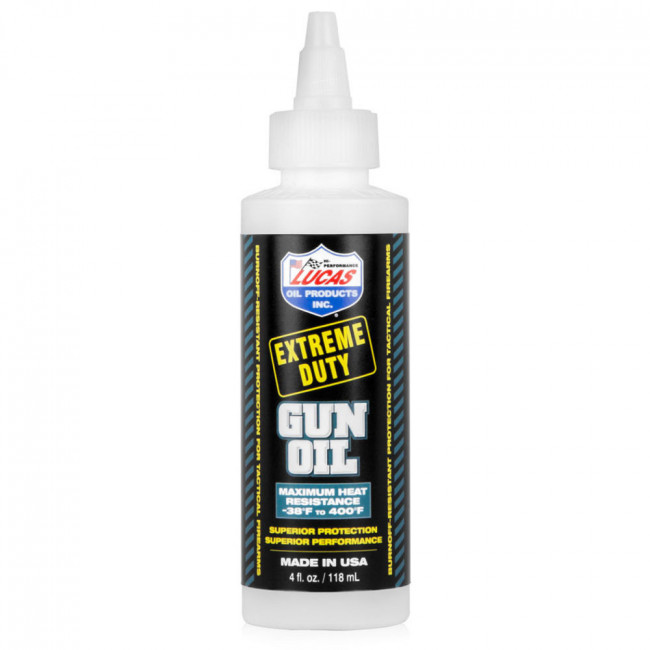 LUCAS EXTREME DUTY GUN OIL - 4 OZ. LIQUID BOTTLE