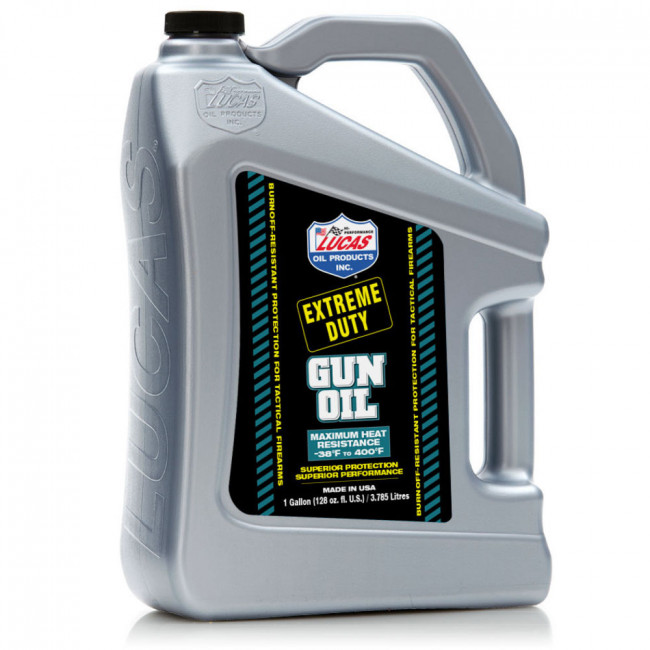 LUCAS EXTREME DUTY GUN OIL - 1 GAL. LIQUID BOTTLE