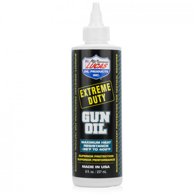 LUCAS EXTREME DUTY GUN OIL - 8 OZ. LIQUID BOTTLE