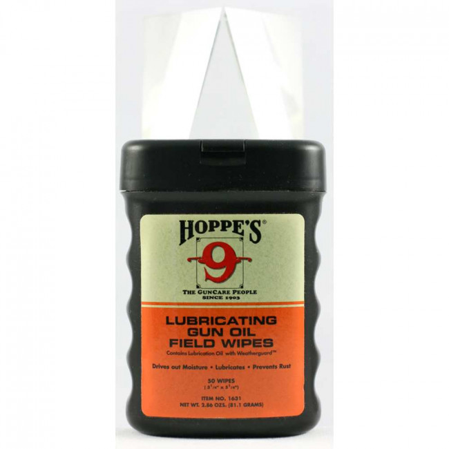 LUBRICATING GUN OIL FIELD WIPES - 3" X 5", 50 CT