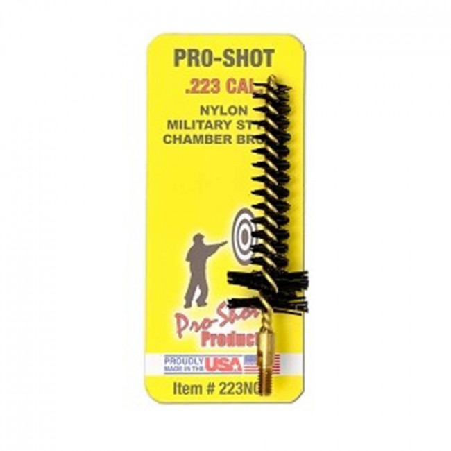 MILITARY STYLE NYLON CHAMBER BRUSH - .223 CAL./5.56MM